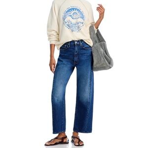 MOTHER The Half Pipe High Rise Ankle Wide Leg Jeans